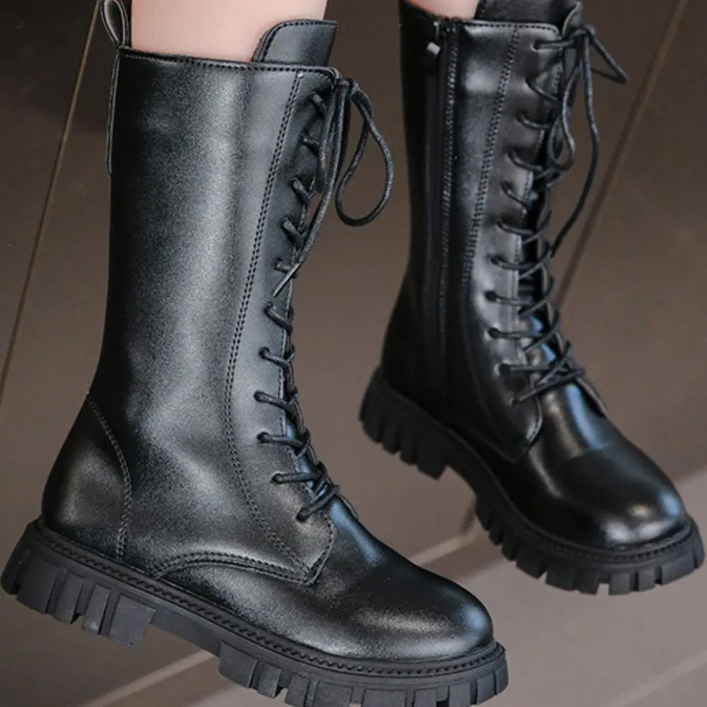 Botas de Cosplay Kpop Demon Hunters Rumi Zoey Mira para niños y niñas, zapatos de cuero para niños, accesorios para disfraz de Carnaval y Halloween