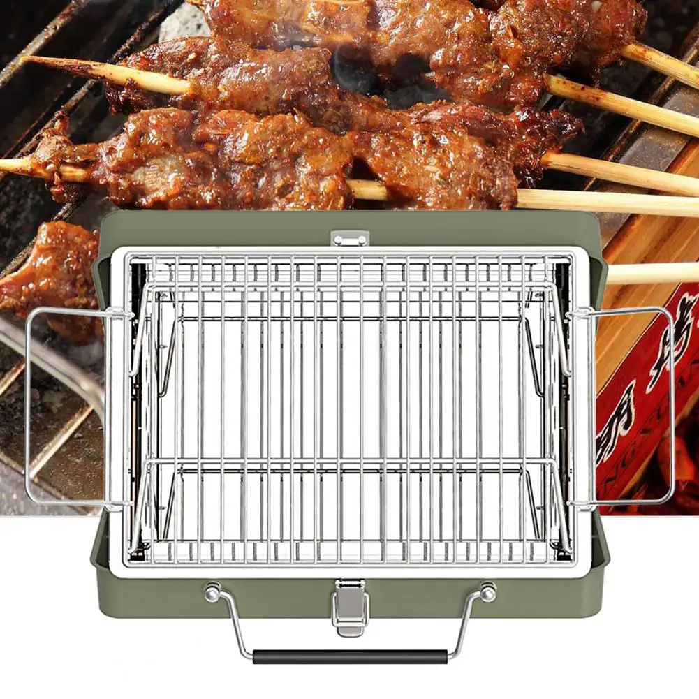 

Barbecue Roaster Universal Smooth Gridiron Sturdy Portable Folding Barbecue Charcoal Stove Picnic Tool Outdoor Supplies