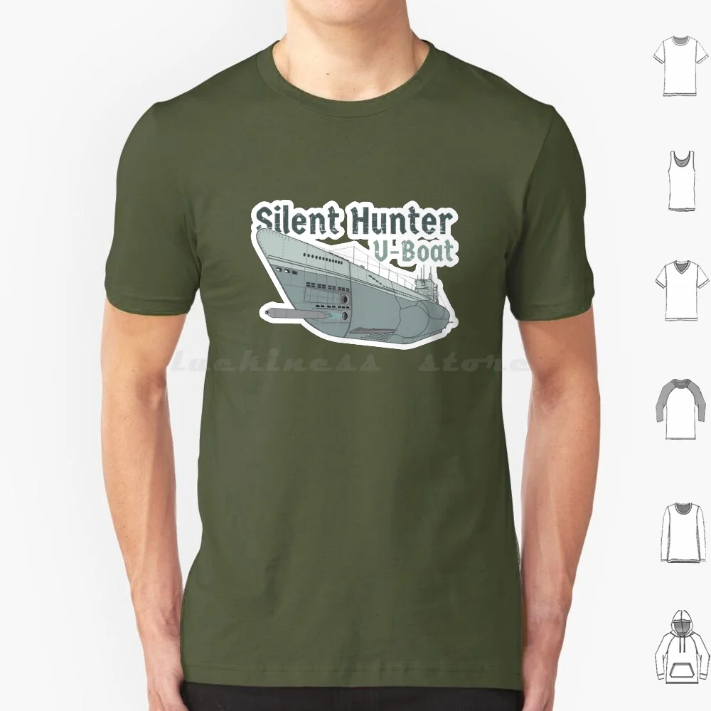 Silent Hunter T Shirt Men Women Kids 6xl Pzd Pzd501 Ship Ocean Deep Kriegsmarine U155 Das Boot U Boot U Boat Navy