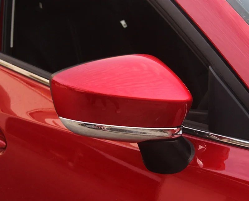 

2pcs For Mazda 3 Axela 2014-2016 Rearview Mirror Decorative Strip Sticker Rearview Mirror Decorative Cover
