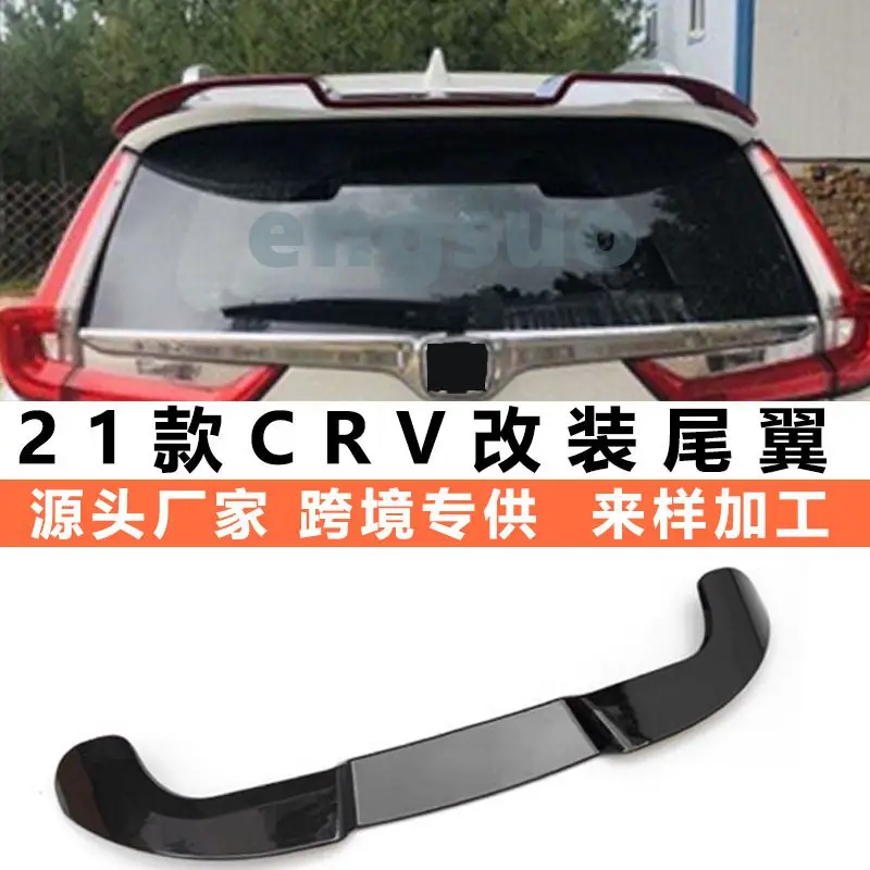 

For Honda CRV CR-V 2017-2022 Sports tail wing ABS Plastic Material Unpainted Color Rear Roof Spoiler Wing