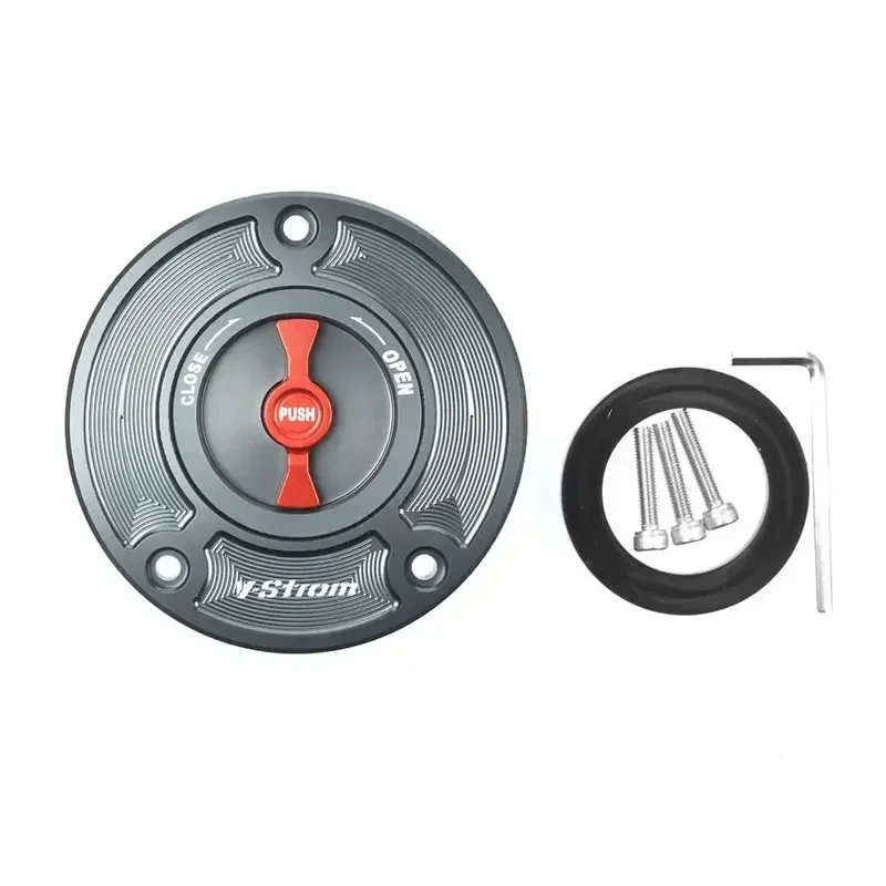 Keyless Motorcycle Fuel Gas Tank cap Cover For Suzuki V-Strom 1000 / DL1000 2014-2015, VStrom 650 / DL650 2012-2015