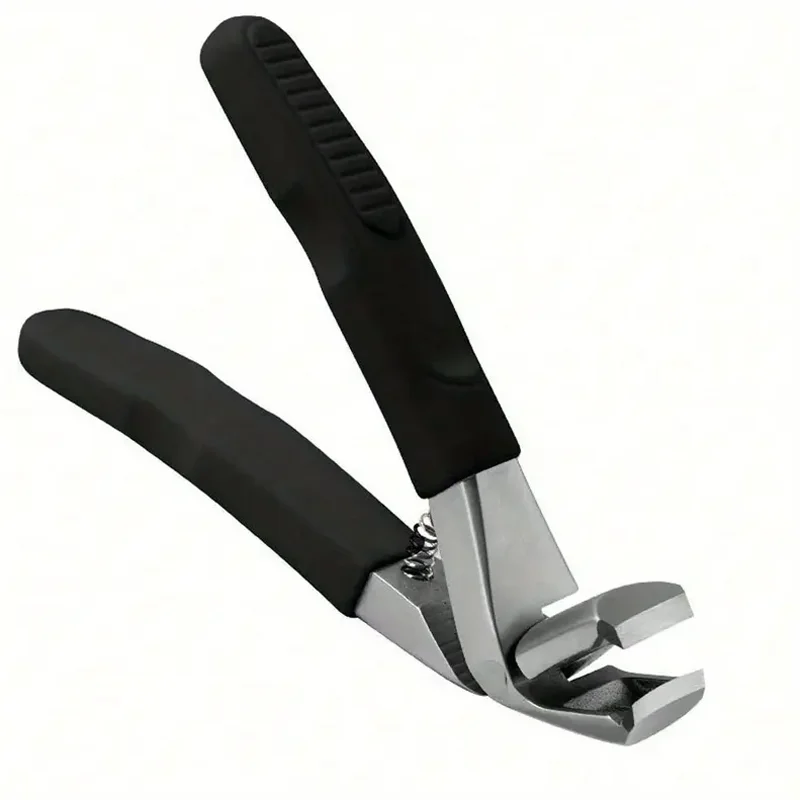 3PC Stainless Steel Elbow Nail Clipper Non-Slip Rubber and Plastic Handle Nail Clipper Large Opening Single Nail Clipper Set