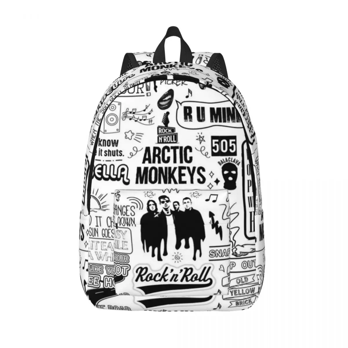 Arctic Monkeys Band Album Backpack for Men Women Casual High School Work Daypack Music Band Laptop Computer Canvas Bags Outdoor