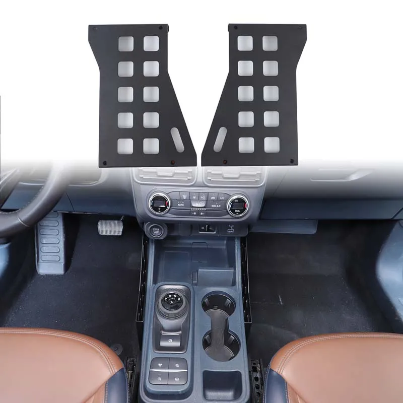 

For Ford Maverick 2022+interior modification center console with aluminum alloy hanging brackets on both sides