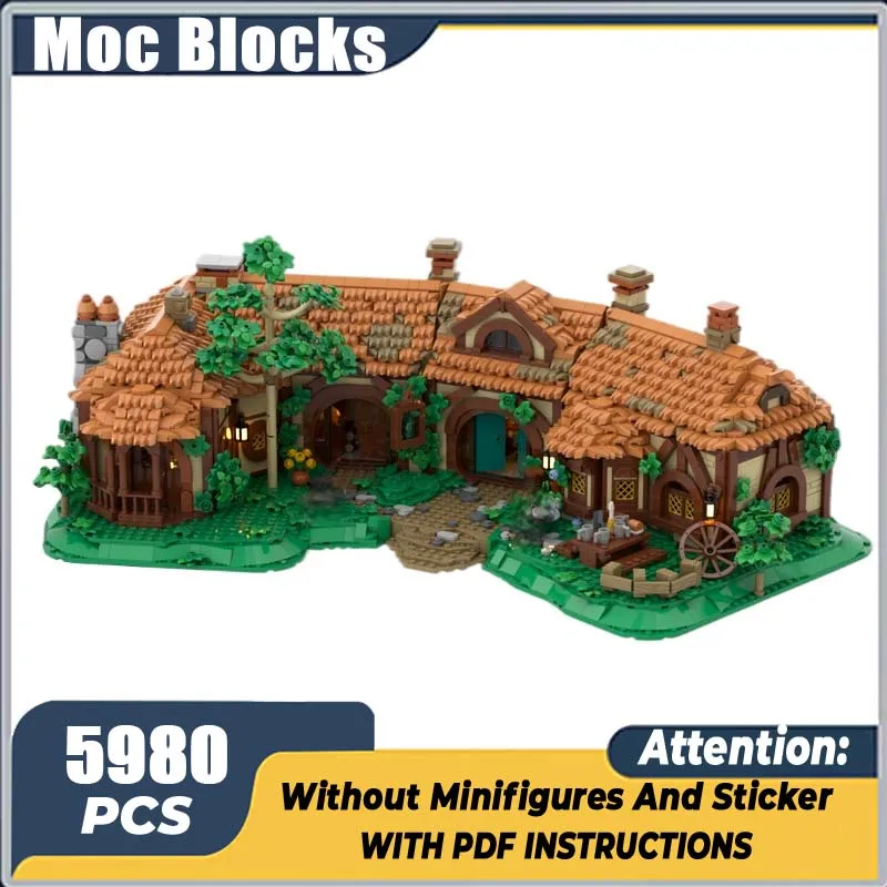 

New Moc Building Blocks Ring Movie Scene Model Shire Extended Series Modular Building Blocks Children's Festival Gift Toy DIYSet