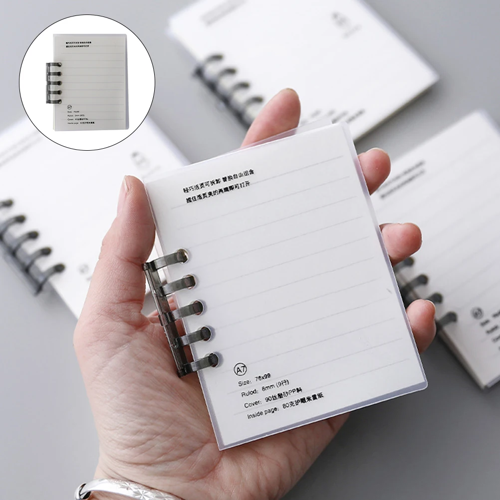 

3pcs Mini Notebook Word Book Pocket Notebooks Notepads Small Spiral Iron Portable Student Vocabulary Planner Travel Journal