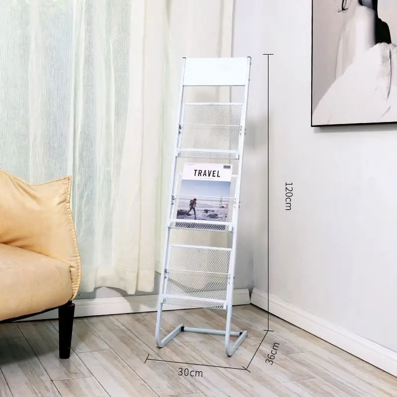 Display Modern Magazine Racks Furniture Living Room Corner Shelf Magazine Racks Bookshelf Metal Schappen MHSNJ