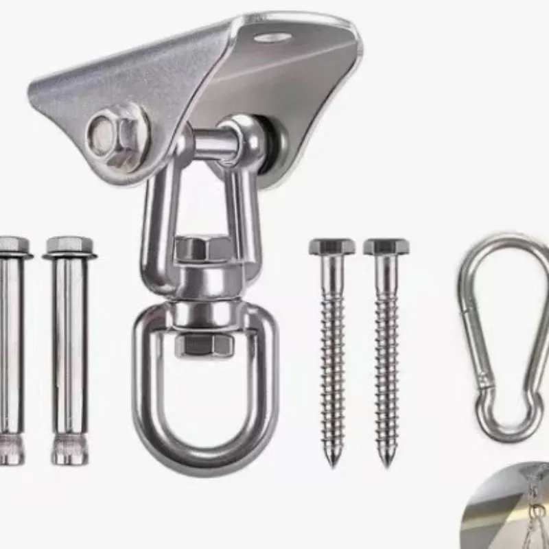 Heavy‑Duty 304 Stainless Steel Hanging Anchor Plate Hook Swing Hammock Chair Sandbag Fix Bracket Yoga Accessory