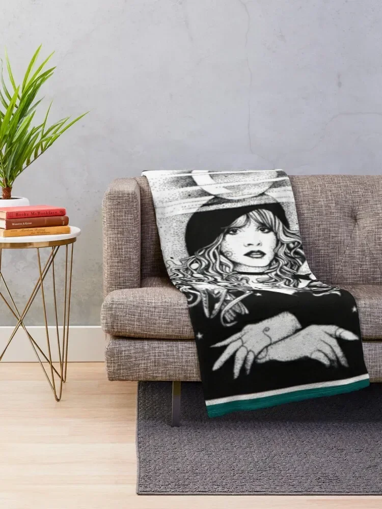 Stevie Nicks Vintage Stevie Nicks Legend Live Forever Love Music Throw Blanket Decorative Throw Cute Nap Plush Blankets