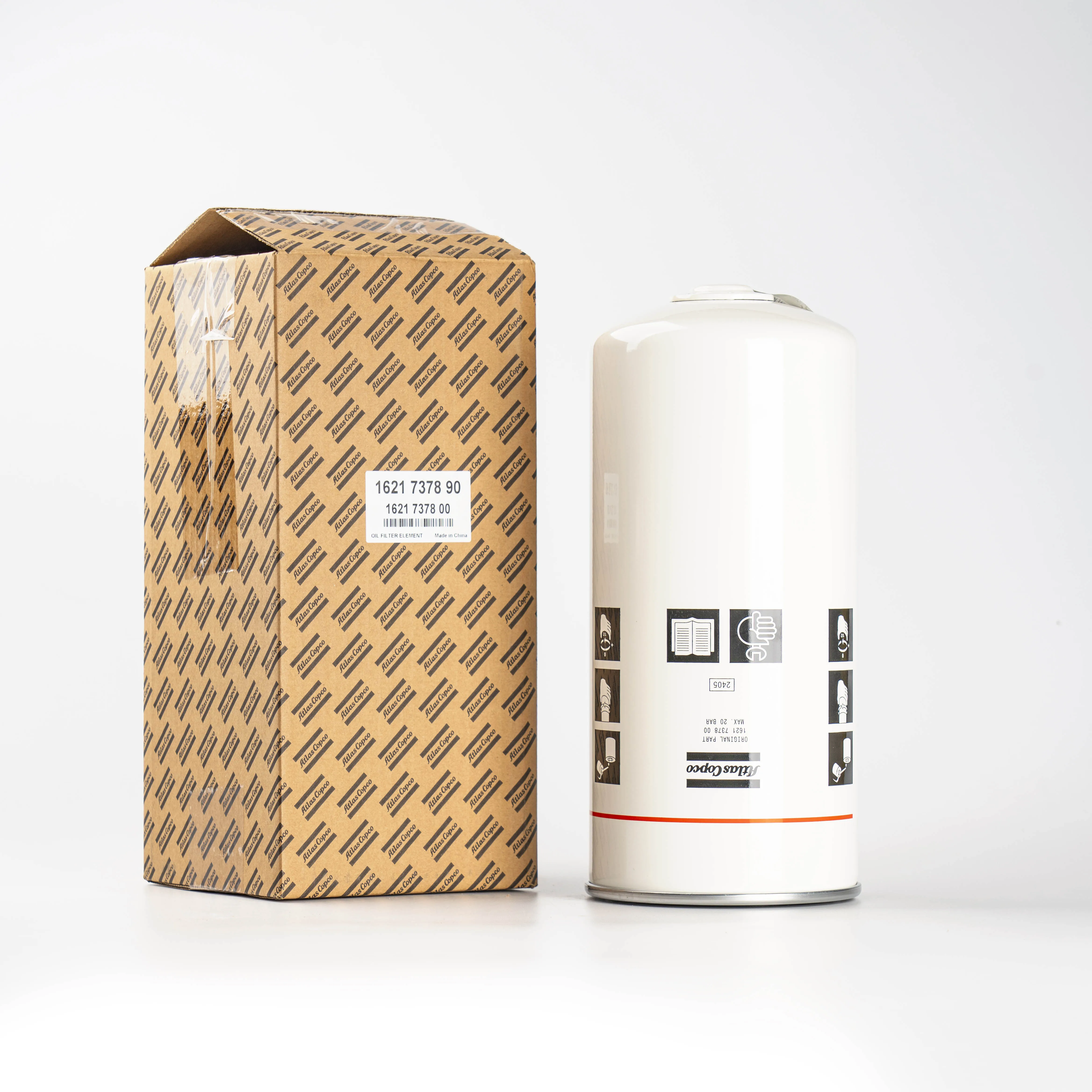 

2026 Original Atlas Copco Spare Parts air Compressor Oil Filter 1621737890 air Compressor Atlas Copco Oil Filter