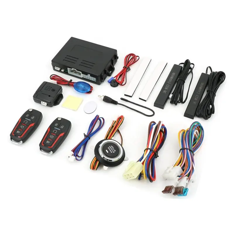 Keyless Start Of Car Central Door Lock System, Complete Set Of Loading And Starting System Remote Start Stop System-A02G