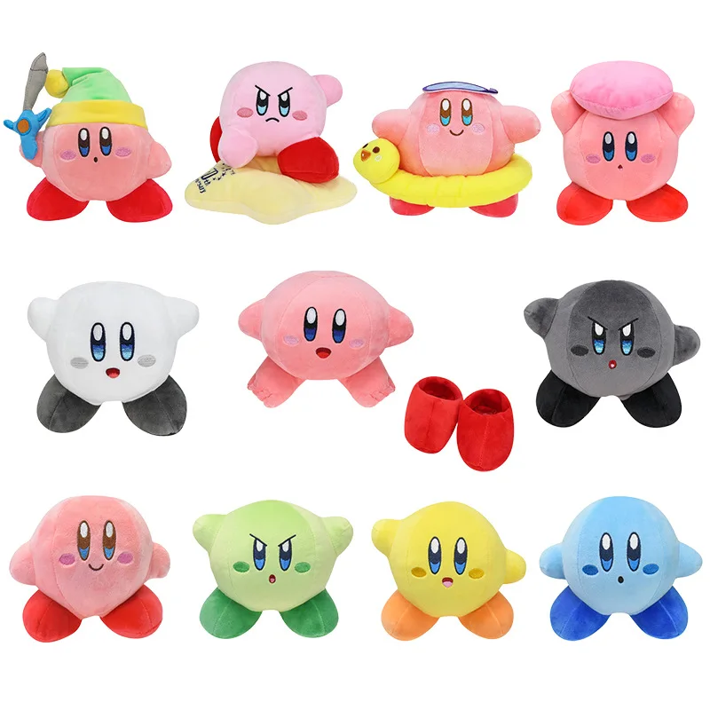 

Новая кавайная плюшевая кукла Кирби, карта со звездой, черно-белая фехтовальщик Кирби, круг утки, пятизвездочный юбилей