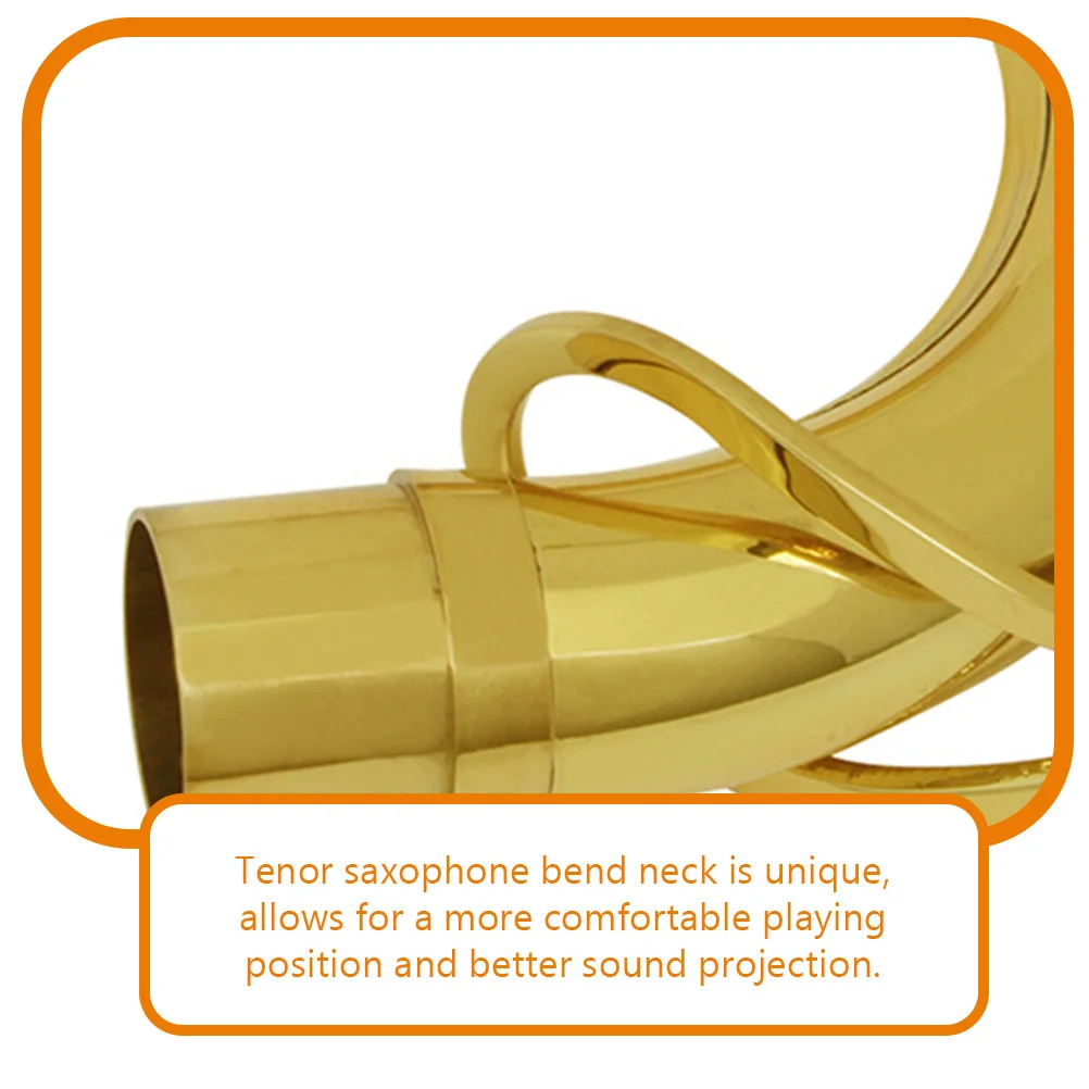 

Tenor Saxophone Bend Neck 27.5Mm Brass Silver-Plated Replacement Part For B-Flat Sax Durable High Hardness Tenor Sax Neck