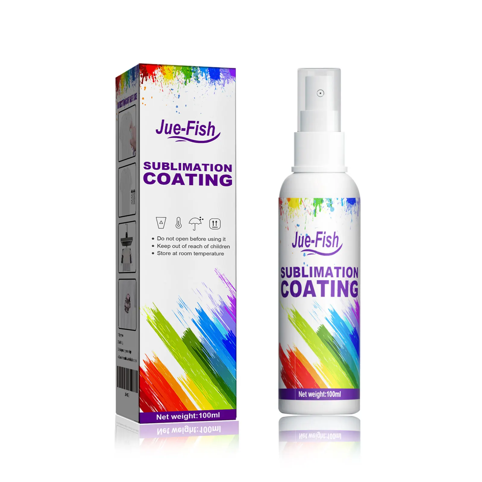 Sublimation Coating Spray - Clothes Ironing Heat Transfer Wear-Resistant Stain-Proof Multi-Purpose Good Adhesion, Sublimation Spray for Cotton Shirts, Polyester, Canvas, High Gloss Color Vibrant Heat Press Liquid, Anti-Scratch Fast Dry Dye Sublimation