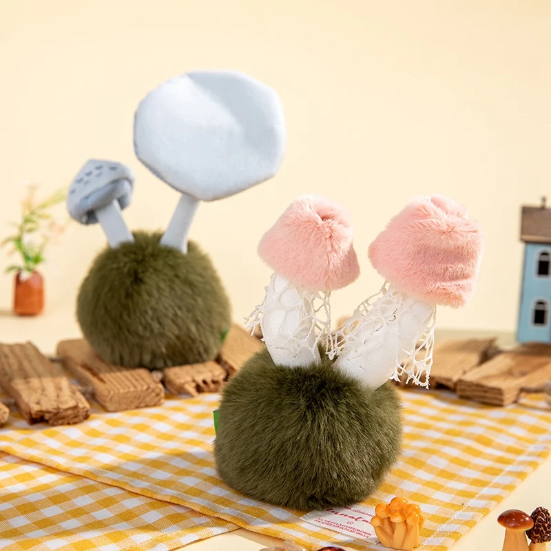 Juguetes de Peluche de Hongos Silvestres de 14 cm, Peluche Suave de Hongo Relleno, Adorno de Escritorio, Planta Esponjosa, Lindos Regalos de Peluche para Niñas y Niños