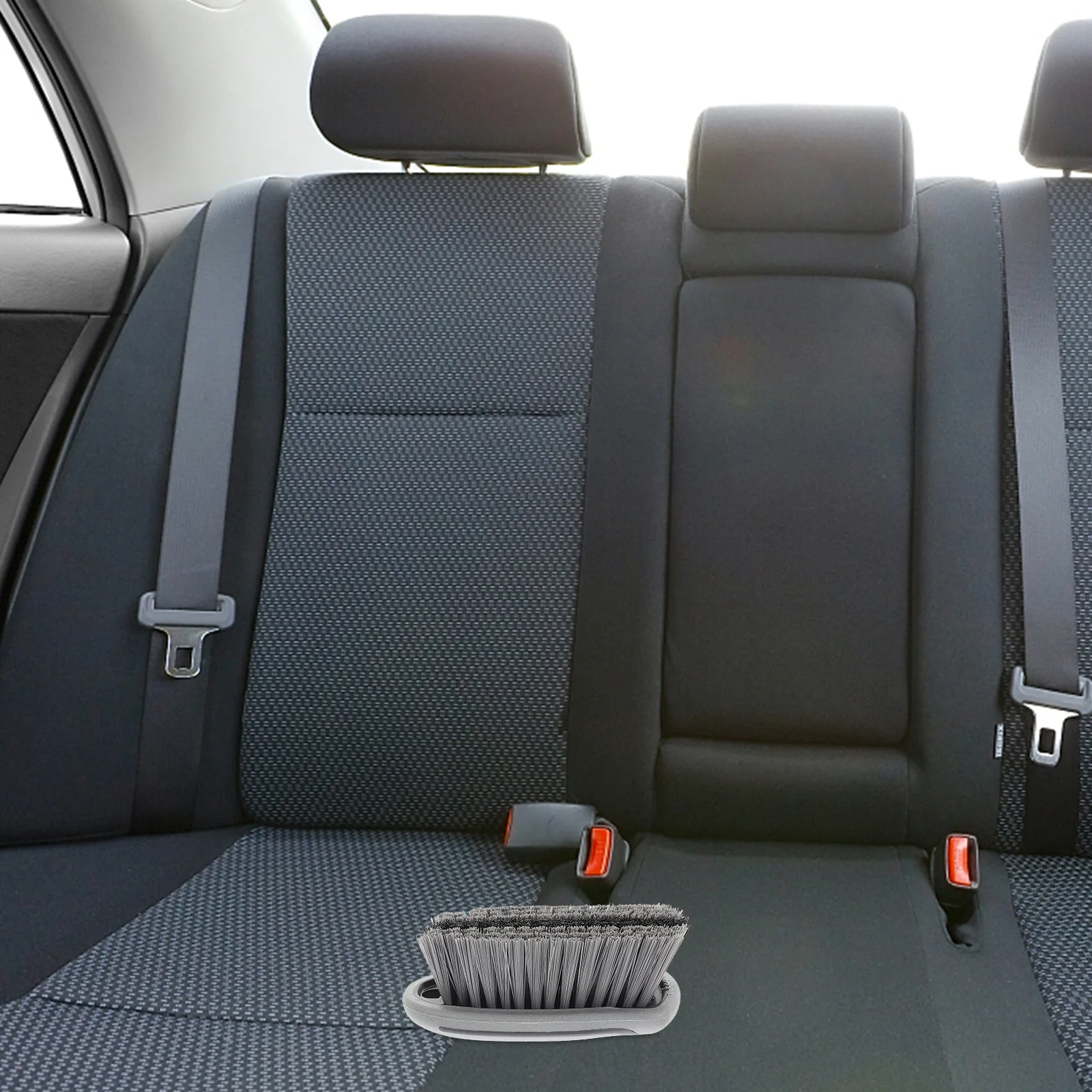 

Car Upholstery Cleaning Brush Plastic Hard Bristles Compact Size for Carpet Upholstery Stain Scrubbing Car Detail Cleaning Brush