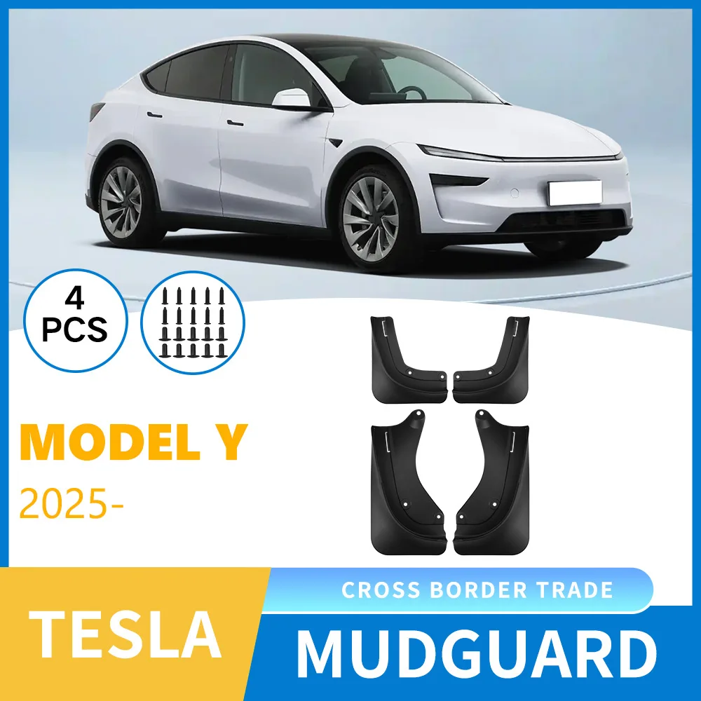 

For Tesla Model Y025 updated car mudguard model y mudguard leather,Mudflaps Front Rear Flares Splash Guards Cover Car Accessorie
