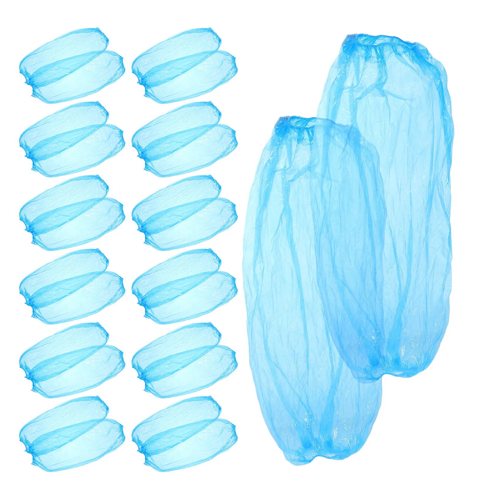 

200pcs Plastic Sleeve Disposable Waterproof Oilproof Arm Covers For Kitchen Cleaning Protection Elastic Cuffs Fit Men Women