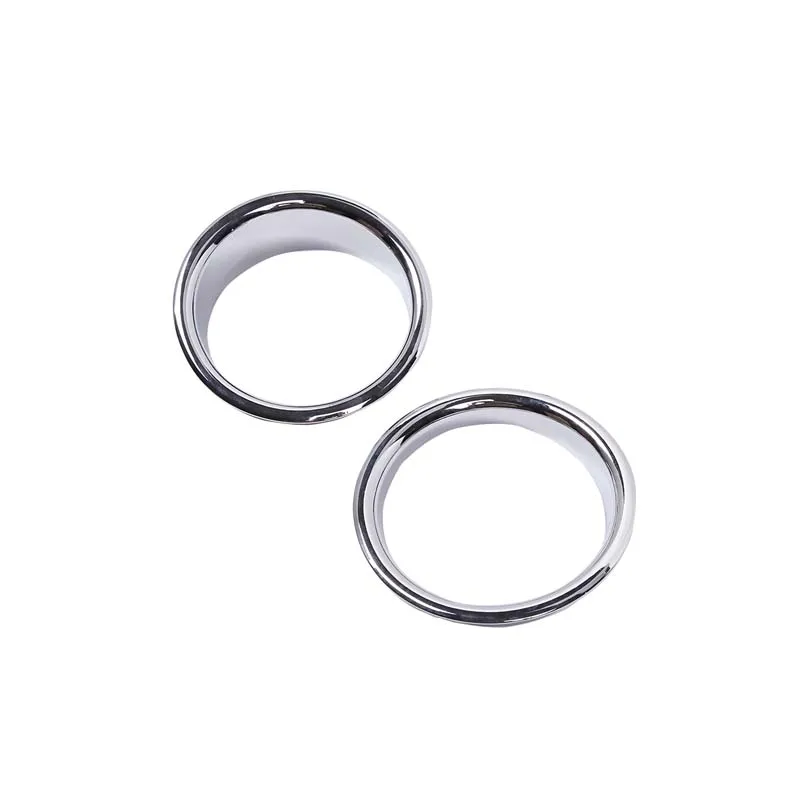 For Hummer H2 2003-2009 Car Styling ABS Silver Car Front Fog Lamp Trim Ring Cover Sticker Car Exterior Accessories