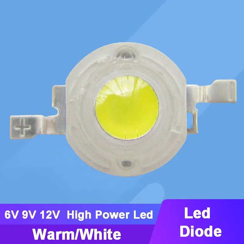 10pcs 6V 9V 12V 1W 3W 5W White Warm LED Diodes Light Lamp Part