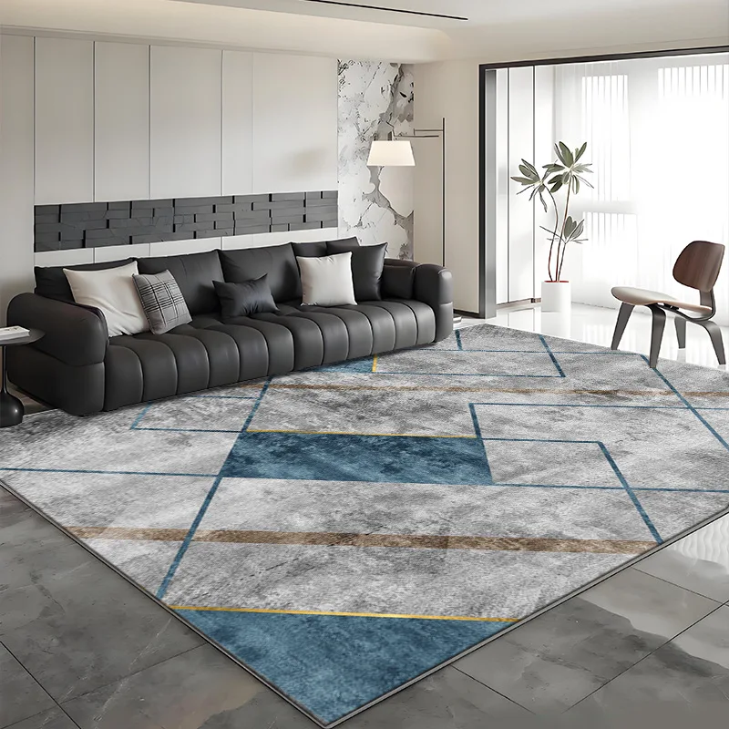 Nordic Style Light Luxury Home Decoration Living Room Rug Non-slip Easy Clean Room Decor Carpet Soft Large Area Sofa Table Mat
