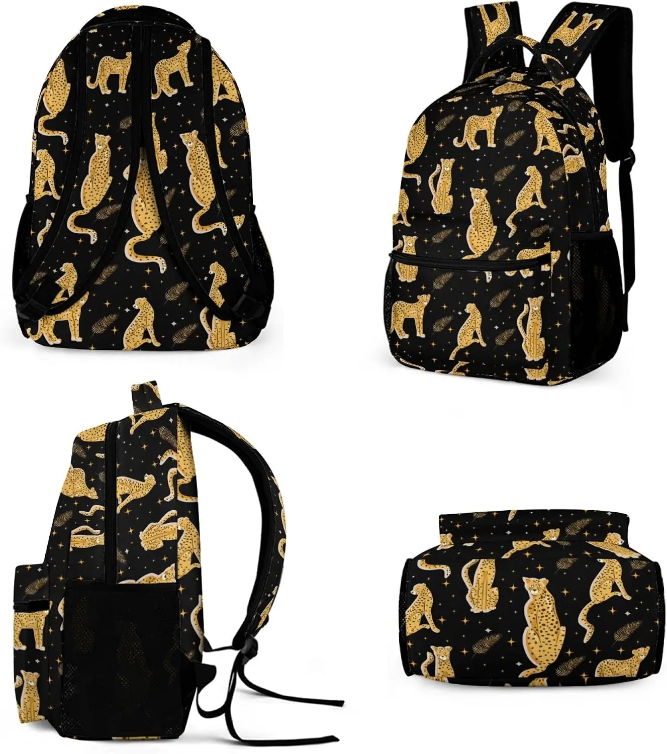 Cheetah Backpack for Kids Girls Boys  All-over Print Design Tear Abrasion Resistant Premium Feel Vibrant | Heavy Daily Use