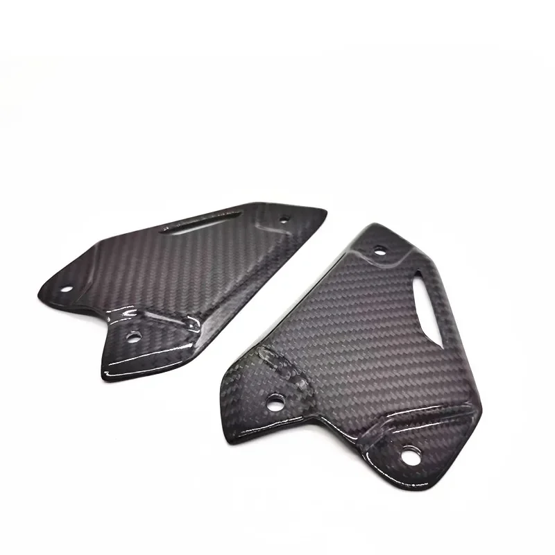 For KAWASAKI Z900 2017-2022 Rearsets Foot Rest Peg Protector Real Carbon Fiber Motorcycle Accessory Footrest Heel Guard Cover