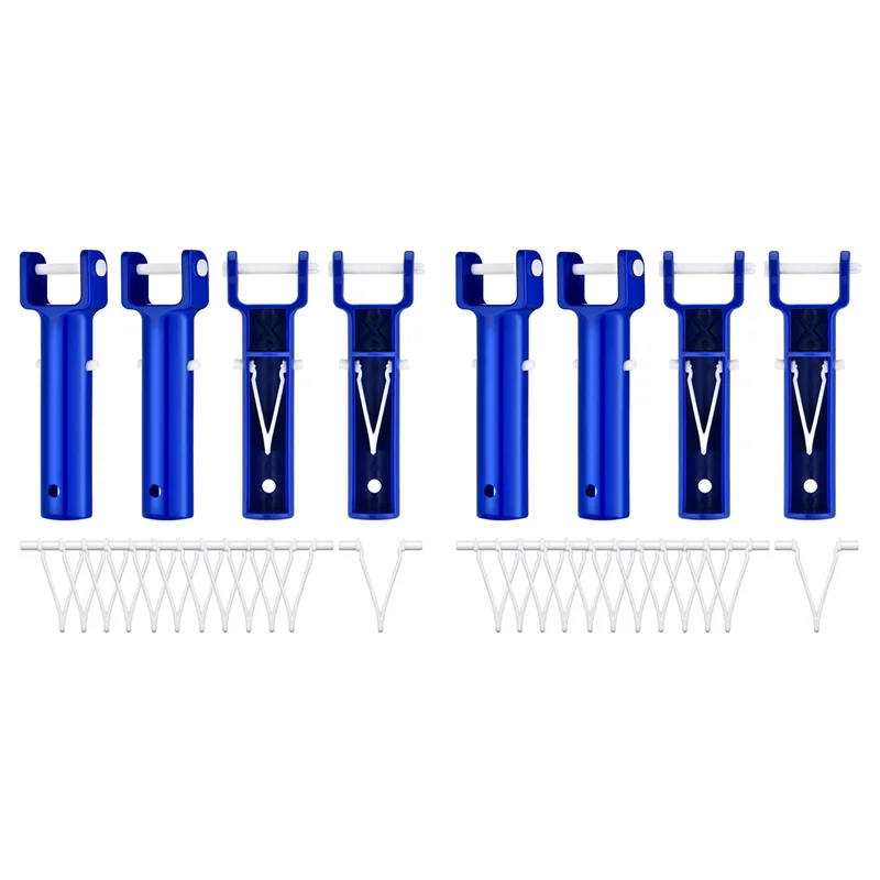 

8Pcs Swimming Pool Vacuum Head Handles Pool Cleaning Tool Replacement Accessories With 24Pcs V-Shaped Clip