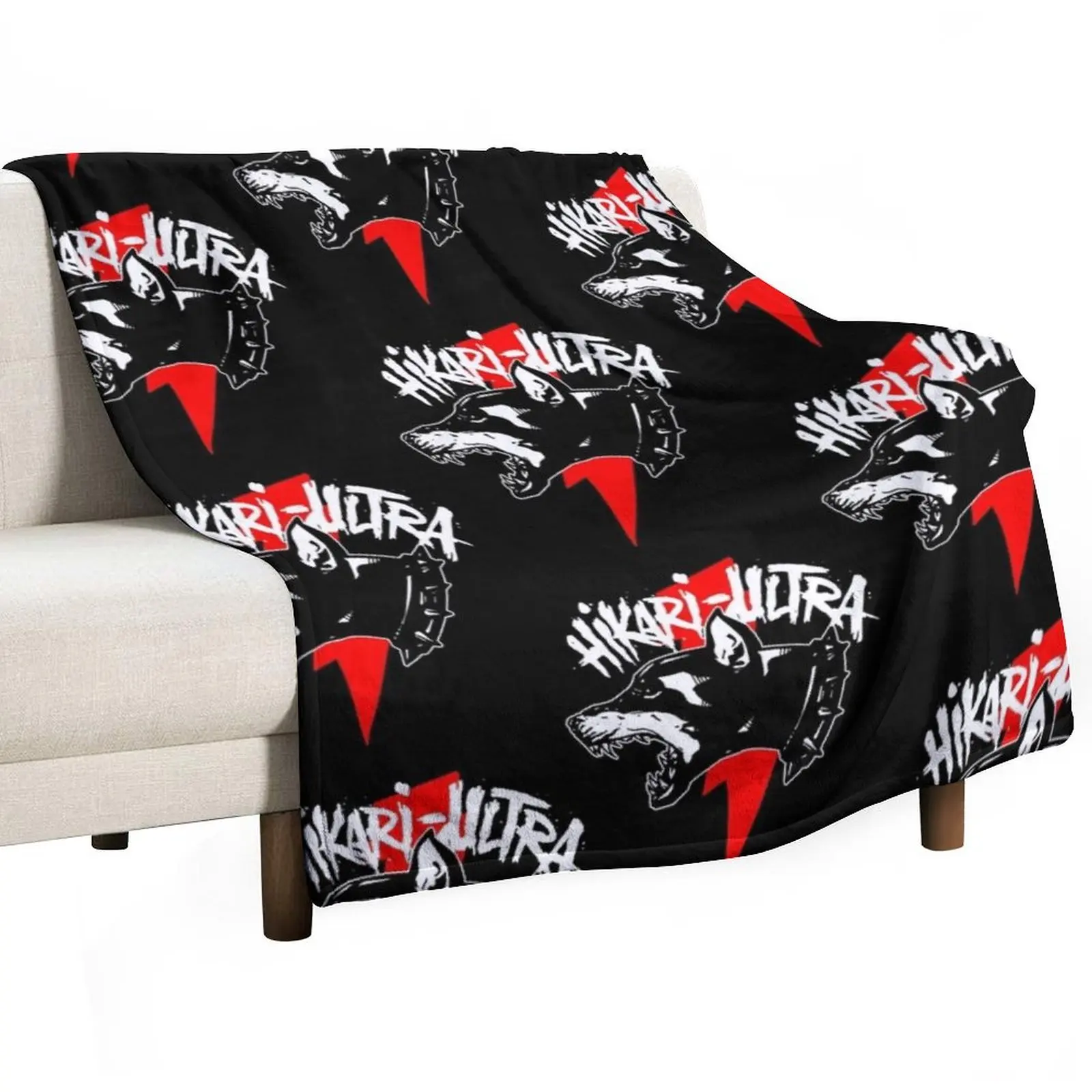 Zillakami x sosmula Hikari Ultra Logo City Morgue red Bolt Throw Blanket Softest bed plaid Stuffeds Blankets