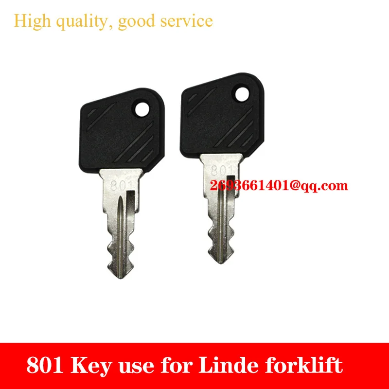 2 Pcs 801 Ignition Key 0009730419 0009701304 For Linde Forklift