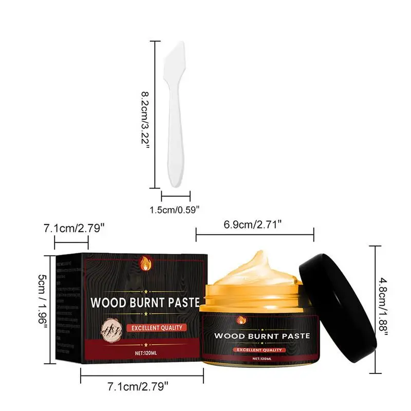 Flame Paste For Wood Easy To Apply Burn Paste Heat Activated Paste For Wood Craft Accurately & Easily Burn For Crafting &