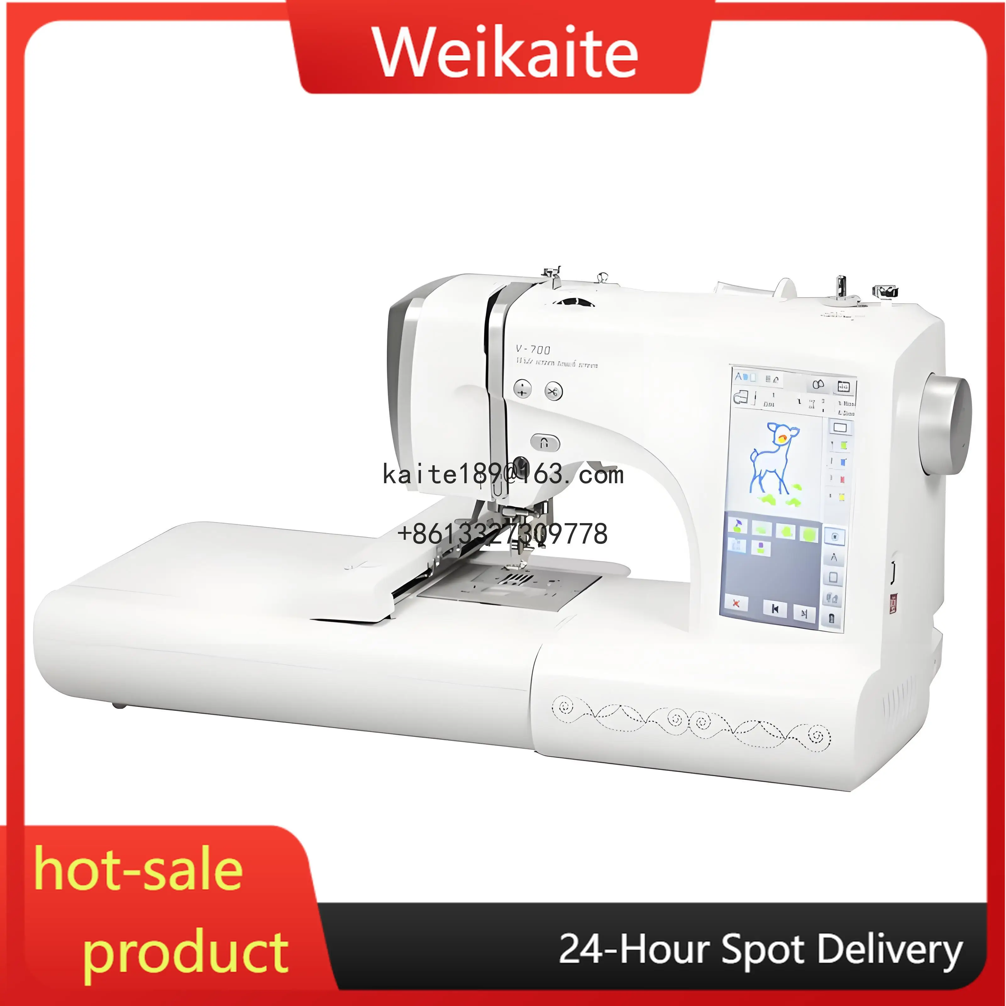 

V700 Home Automatic Embroidery Sewing Machine Small Single Head for Beginners in Household Use