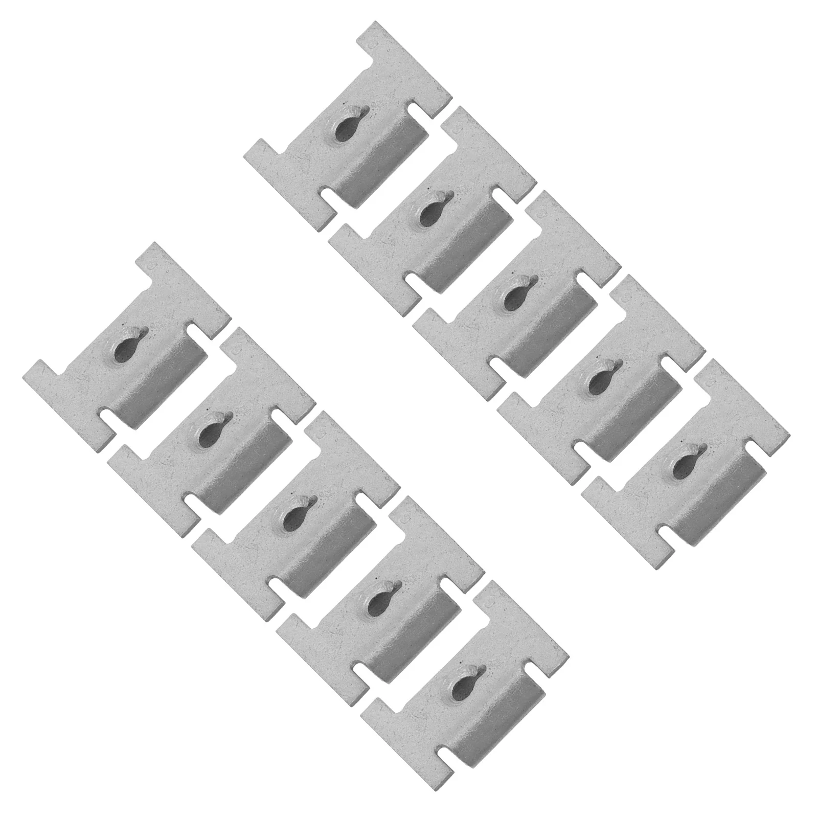 

10Pcs U Type Nuts Automotive Bumper Retainers Metal Clips Engine Parts Secure Base Clip Easy Installation Decorative Fasteners