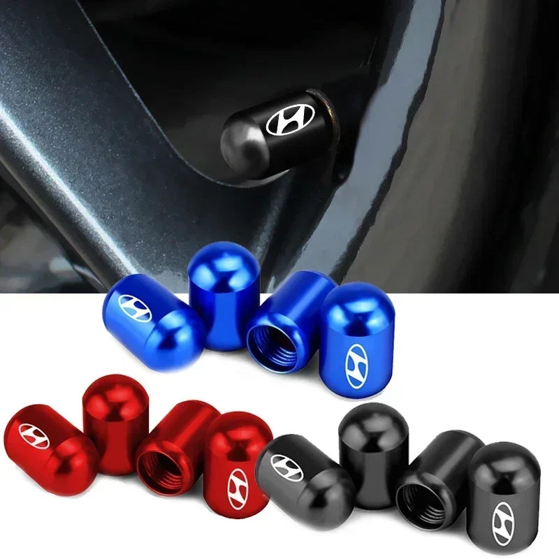 4 шт. колпачки штока клапана внешней шины автомобиля для Hyundai IX35 I20 I30 I10 I40 IX25 IX30 IX45 Accent Tucson Kona Sonata Azera Elantra