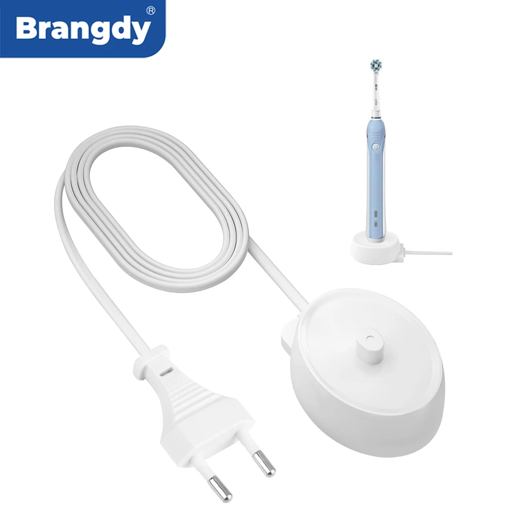 Brangdy Portable Replacement Charging Base Safe Travel Compatible with Braun Oral B 3 4 5 6 Pro Series Electric Toothbrush