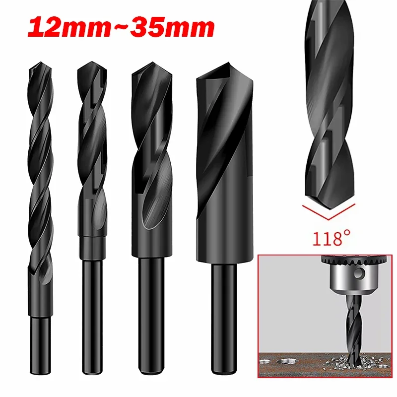 

1Pcs Blacksmith HSS 1/2" Reduced Shank Drill Bit All Metric Sizes 12mm - 35mm Twist Drill Bits For Metal Wood Steel