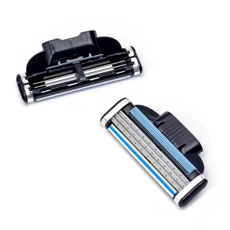 Razor Blades Men Female Epilator 4Pcs Mach 3 Cartridges Manual Razor Blades Shaving Manual Three-layer