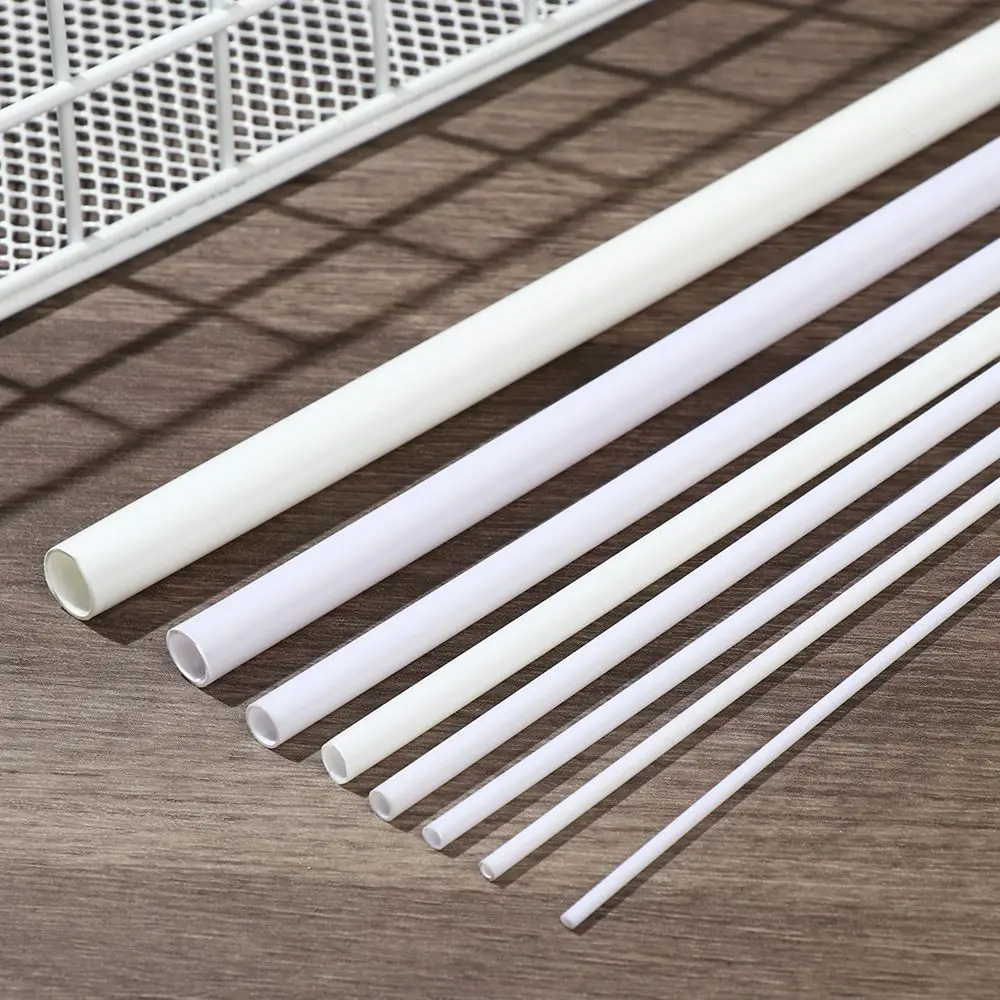 10PCS Round Tube Plastic Hollow Tube diameter 2mm/2.5mm/3mm/4mm/5mm/6mm/8mm/10mm DIY Handmade Sand Table Material model Building