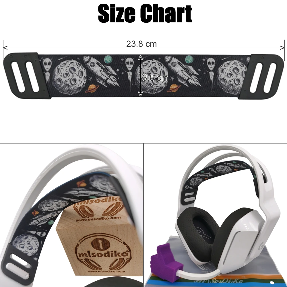 misodiko Headband Elastic Bandage Replacement for Logitech G733 G335 G535 Gaming Headset