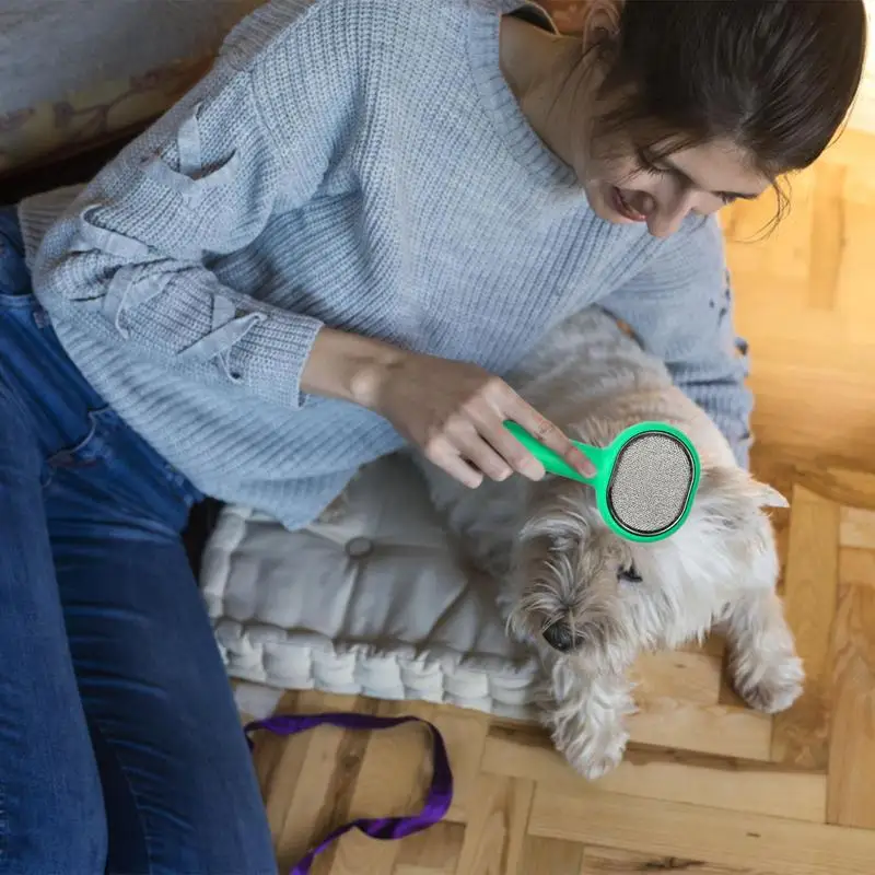 Cat Grooming Brush Dematting Comb Tool For Pet Hair Portable Effective Undercoat Rake Brush For Small Medium Large Dogs Pets