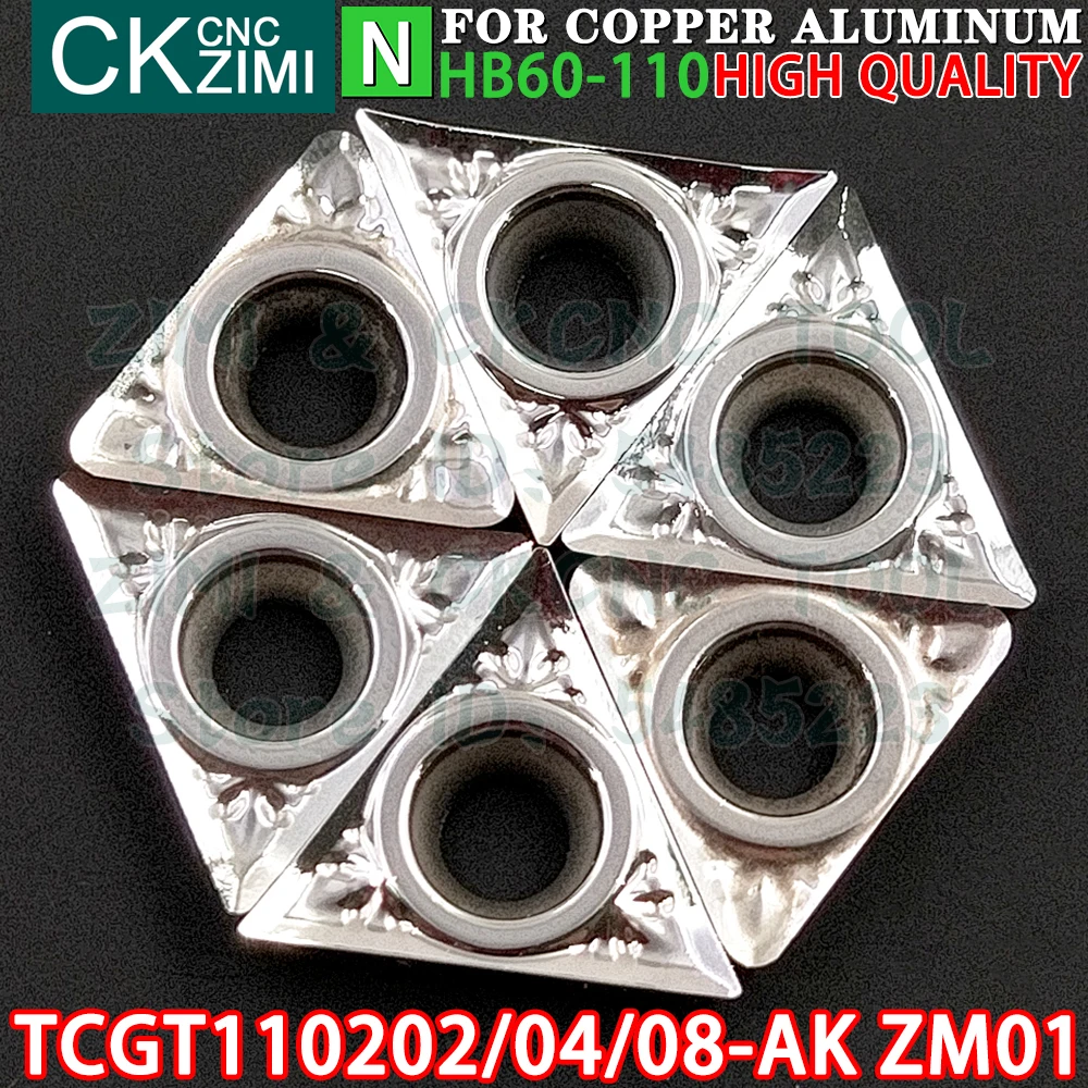 TCGT TCGT110202-AK ZM01 TCGT110204-AK ZM01 TCGT110208-AK ZM01 كربيد الألومنيوم إدراج تحول إدراج أدوات التصنيع باستخدام الحاسب الآلي الميكانيكية مخرطة معدنية أدوات القطع TCGT1102 TCGT 1102 AK