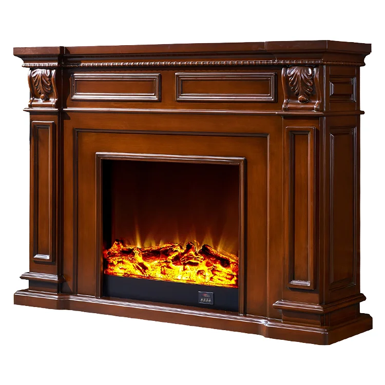 European Freestanding Decorative Fireplace Cabinet Control Multicolor Flame Adjustable