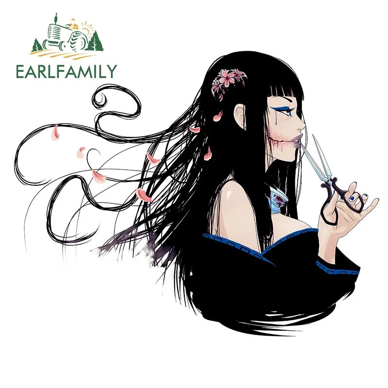 EARLFAMILY 13 سنتيمتر X 10.2 سنتيمتر ل أنيمي فتاة غرامة سيارة ملصق الإبداعية JDM ملصق مائي السيارات المحمول دراجة نارية الرسومات الإبداعية مقاوم للماء
