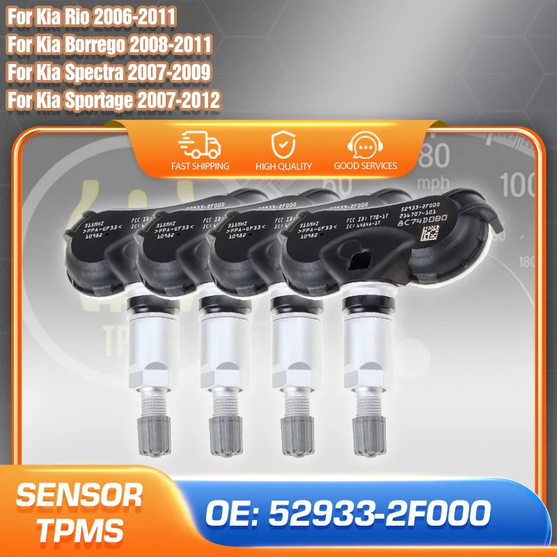 

52933-2F000 TPMS Sensor For Kia Rio 2006-2011 Kia Sportage 2007-2012 Kia Borrego Spectra Tire Pressure Monitoring System Sensor