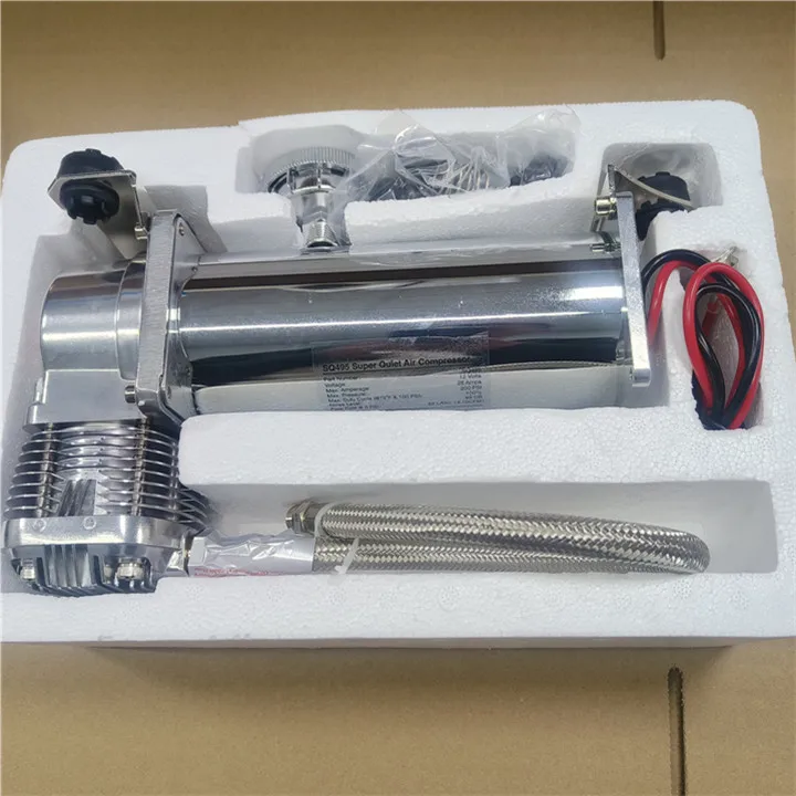 69DB 200PSI 300PSI OUTLET 3/8 1/4 CARTEEAIR Suspension Pump 12 Volts Feel Air F484 SQ495 Super Quiet Air Compressor Viair 485C
