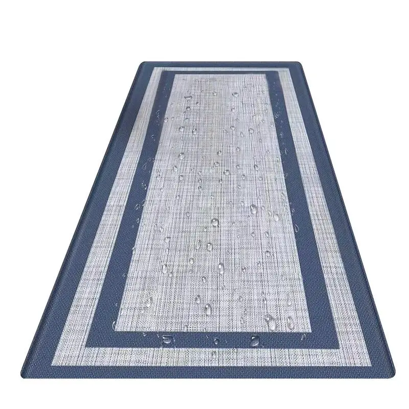 Kitchen Rugs And Mats Non-Slip Kitchen Rugs Absorbent Oil-Proof Kitchen Mats Soft Standing Mats Waterproof Washable Floor Carpet