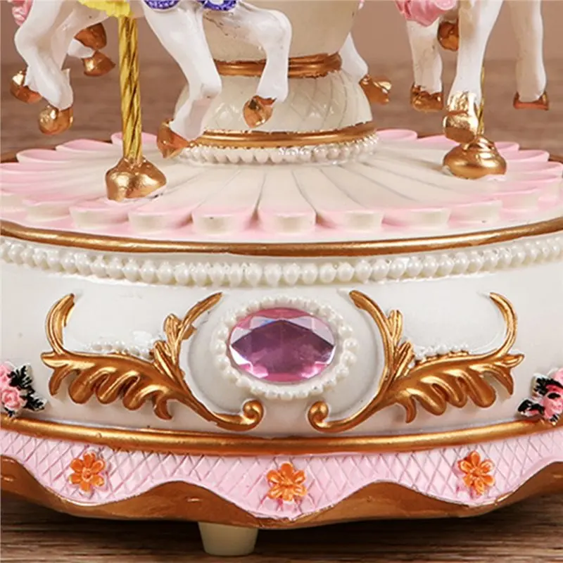 لفتاة صغيرة الأميرة صندوق تشغيل الموسيقى الدائري هدية عيد ميلاد صندوق تشغيل الموسيقى لزميل الدراسة فتاة القلب