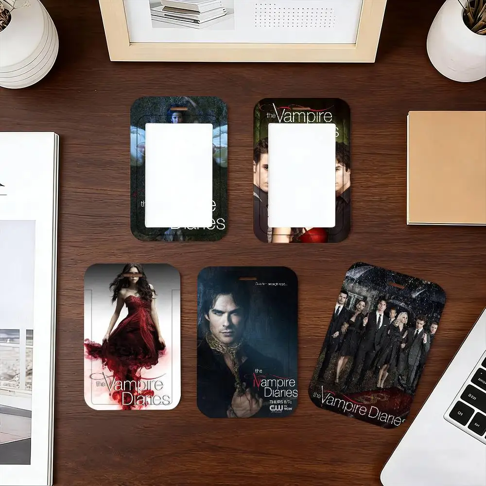 The Vampire Diaries Lanyard Card Holders Student ID Card Holders Neckband Card Holders Access Control Accessories Gifts