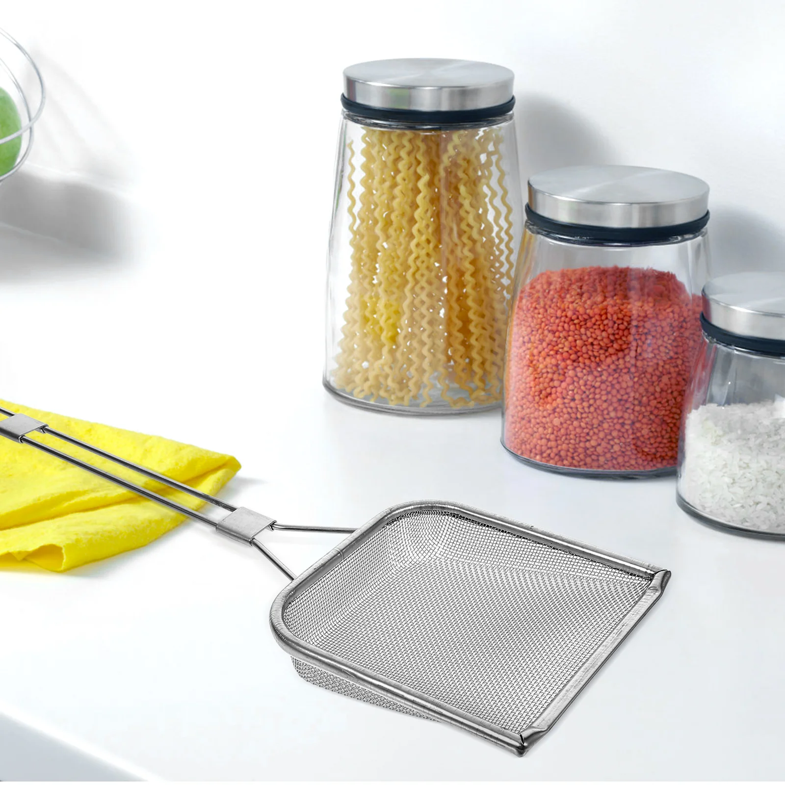 

Oil Filter Stainless Steel Skimmer Ladle Long Handle Cooking Strainer for Hot Pot Frying Kitchen Utensil Skimmer Spoon